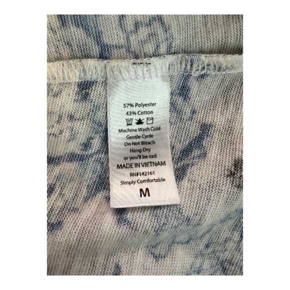 โจ EUC Lularoe Blue White Gray Floral Maxi Open Front Cardigan | Size M - Picture 7 of 8